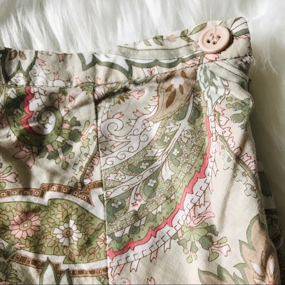 B. Moss 100% Cotton Paisley Lined A-Line Skirt, 2 - Picture 4 of 8